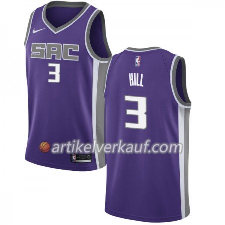NBA Sacramento Kings Trikot George Hill 3 Nike 2017-18 Lila Swingman - Herren